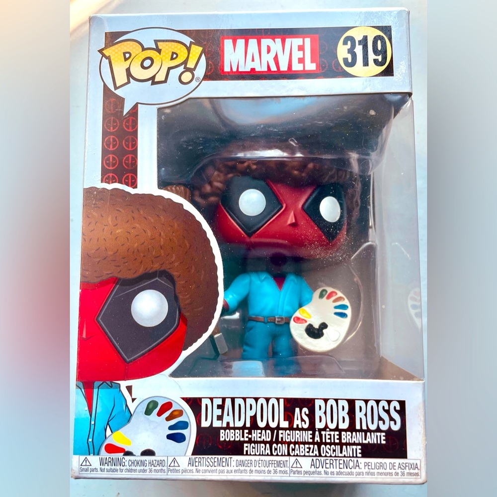 Deadpool x Bob Ross Funko Pop Collectible!
